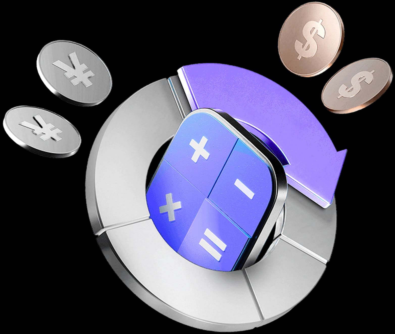 Illustration of a trader calculating pip values